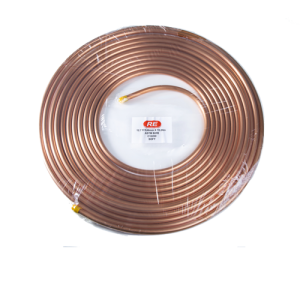 Smaller, grooved tubes make possible smaller, more efficient heat exchanger coils, and hence air conditioners with high energy-efficiency.